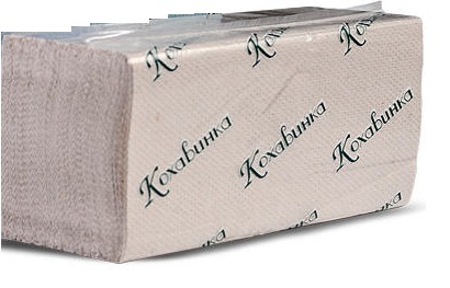 Полотенца-вкладыши Z-образные Кохавинка, 1-слойные, серые, 170 шт/уп