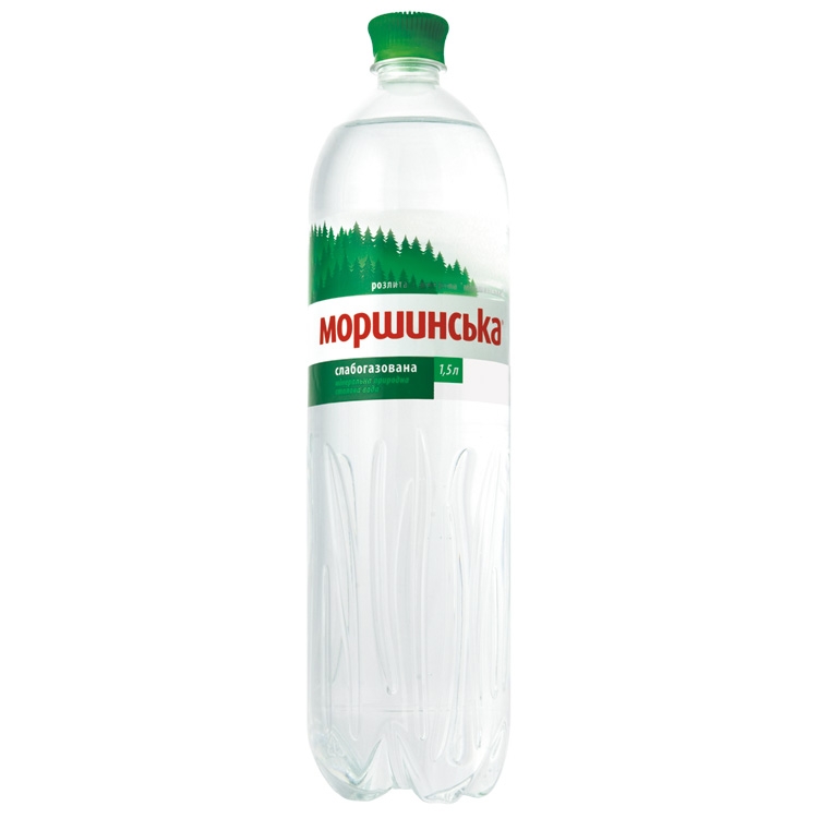 Вода минеральная слабогазированная Моршинская, 1,5 л, 6 шт/уп