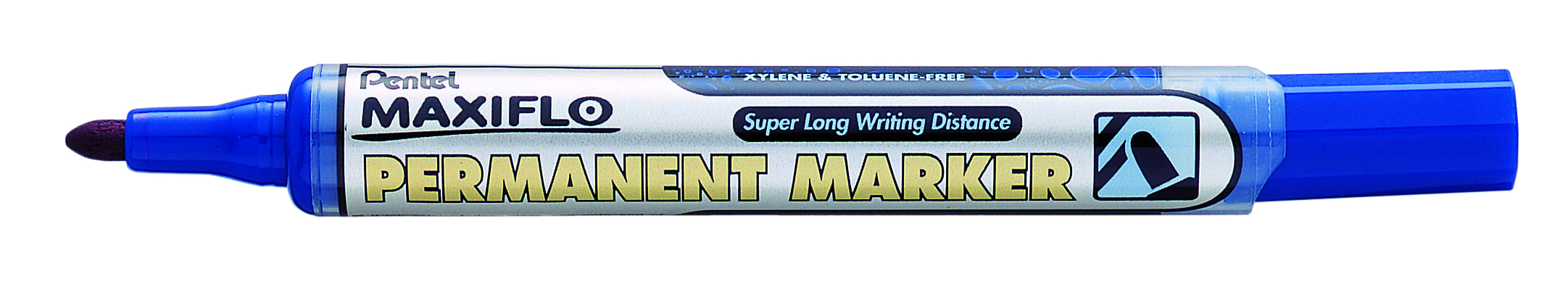 Маркер перманентный Pentel NLF50, линия 4,5 мм, круглый наконечник, синий