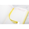 Ежедневник Leo Planner 2017 недатированный Liberty, А5, черный, торец желтый